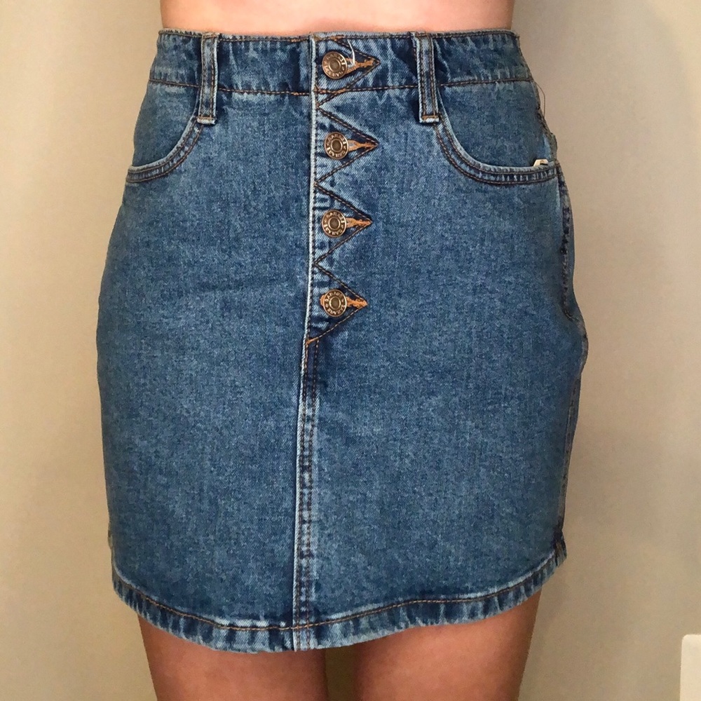 NWT Garage Jean Skirt